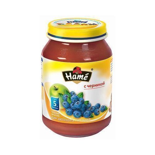 Пюре Hame черники (с 5 месяцев) 190 г - фото №1 Пюре Hame черники (с 5 месяцев) 190 г