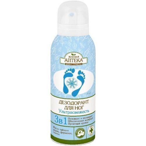Дезодорант Зеленая Аптека для ног Охлаждающий 150 мл - фото №1 Дезодорант Зеленая Аптека для ног Охлаждающий 150 мл