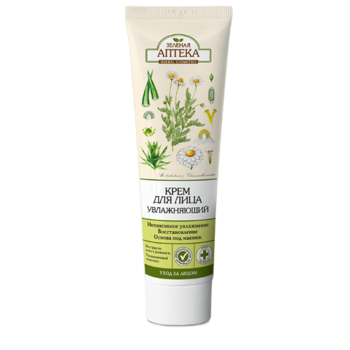 Крем для лица Зеленая Аптека увлажняющий 100 мл - фото №1 Крем для лица Зеленая Аптека увлажняющий 100 мл