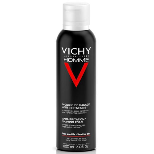 Піна Vichy (Віши) Homme для чутливої шкіри для гоління 200 мл - фото №1 Піна Vichy (Віши) Homme для чутливої шкіри для гоління 200 мл
