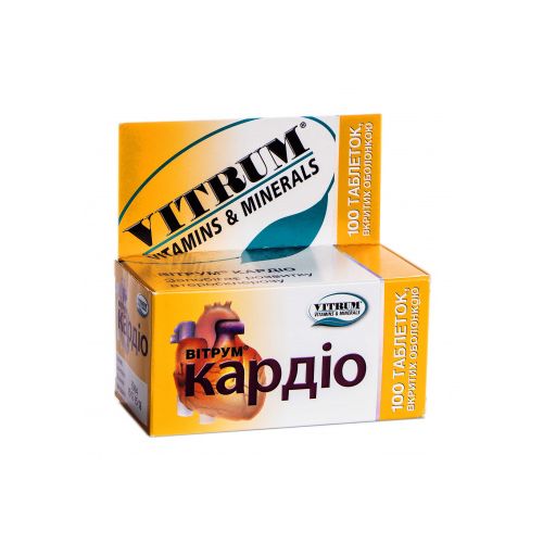 Вітрум кардіо таблетки №100 - фото №1 Вітрум кардіо таблетки №100