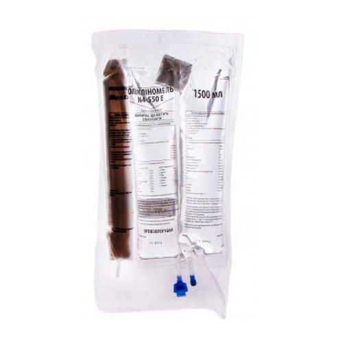 Оликлиномель N4-550Е 1500 мл раствор для инъекций №4 - фото №1 Оликлиномель N4-550Е 1500 мл раствор для инъекций №4
