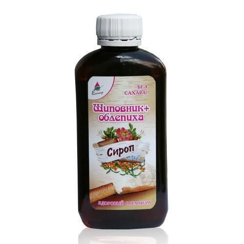 Сироп Шипшини з обліпихою 200 мл - фото №1 Сироп Шипшини з обліпихою 200 мл