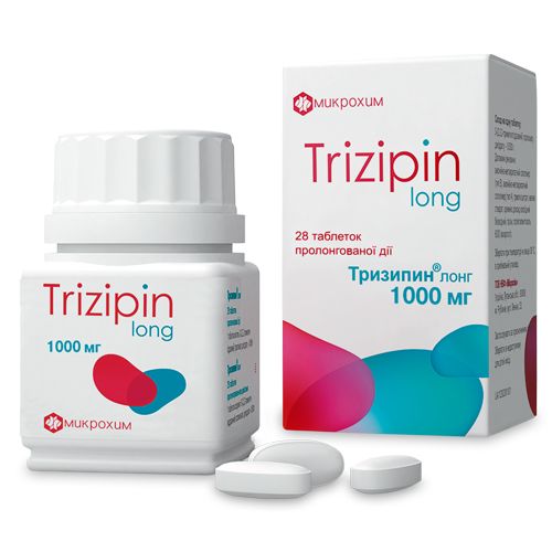 Тризипин Лонг 1000 мг таблетки №28 - фото №1 Тризипин Лонг 1000 мг таблетки №28