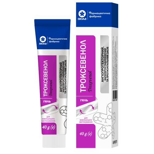 Троксевенол гель 40 г - фото №1 Троксевенол гель 40 г