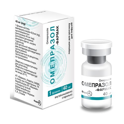 Омепразол-Фармак порошок 40 мг - фото №1 Омепразол-Фармак порошок 40 мг