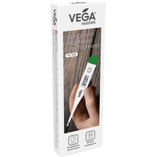 Термометр Vega электронный медицинский МТ 418 (простой) - фото №1 Термометр Vega электронный медицинский МТ 418 (простой)