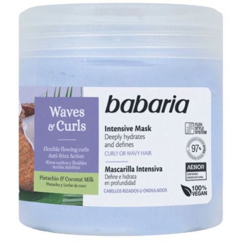 Маска Babaria (Бабария) интенсивная для вьющихся волос 400 мл - фото №1 Маска Babaria (Бабария) интенсивная для вьющихся волос 400 мл