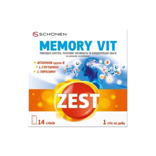 Витамины Zest Memory Vit стик №14 - фото №1 Витамины Zest Memory Vit стик №14